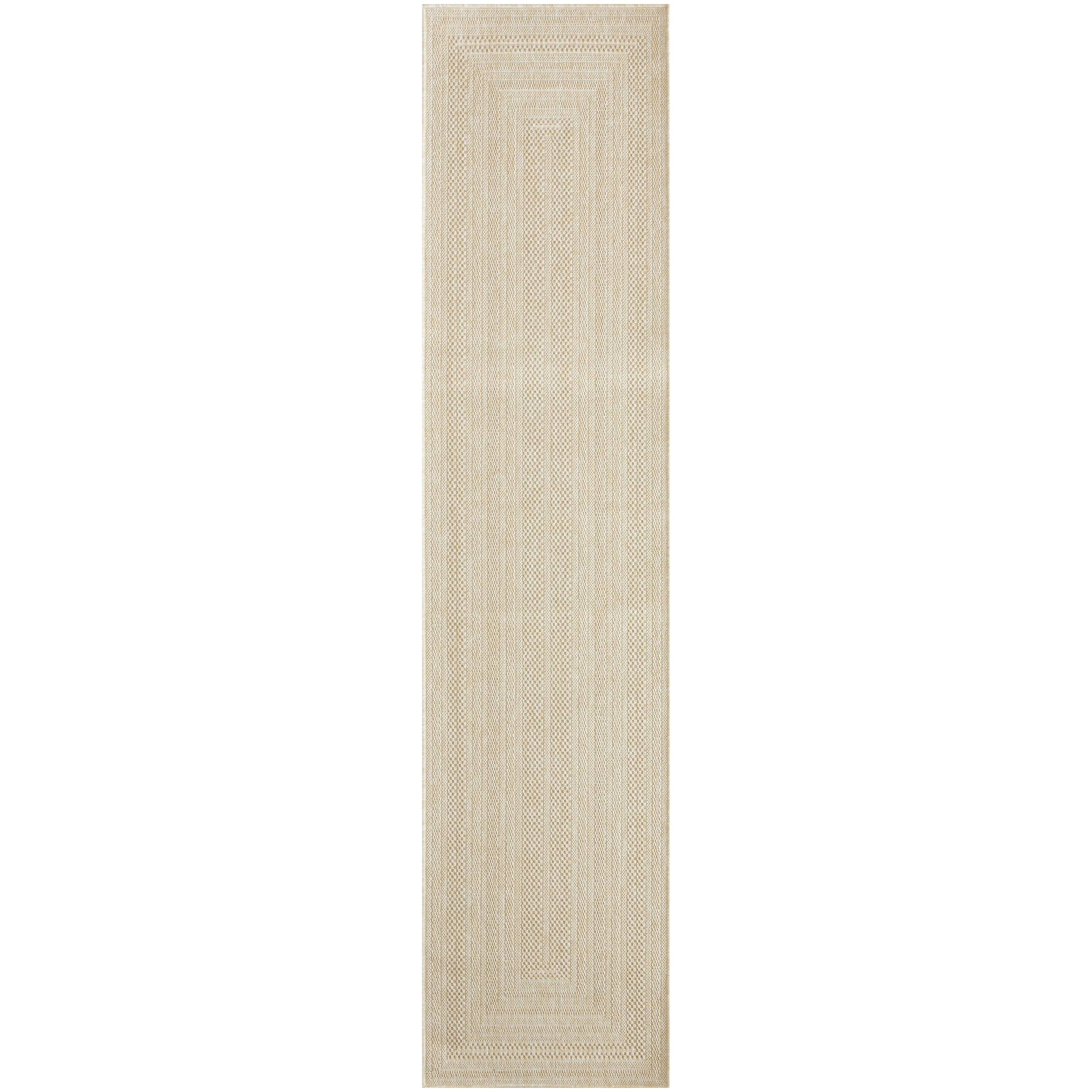Nourison Tulum 2' x 6' Cream Outdoor Rug
