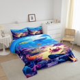thumbnail image 3 of Erosebridal Marine life Sealife Comforter Set Toddler Fish Bedding Set Ocean Creature Themed Comforter Underwater Animal Pattern Quilt Set, 3 of 7