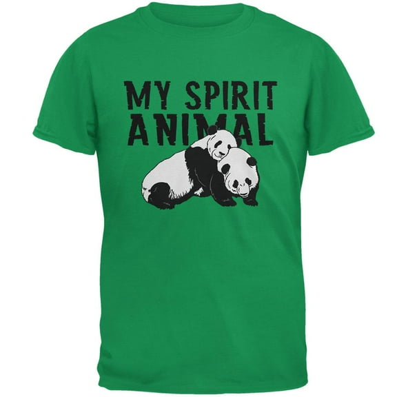 My Spirit Animal Panda Irish Green Adult T-Shirt - Small