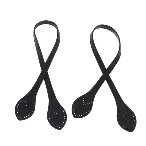 Correa de Cuero Real Baoblaze Reemplazo de Asa de Cinturón 65 cm Negro