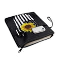 thumbnail image 2 of Xoenoiee Sunflower American Flag Book Sleeve Protector Book Cover for Book Purse for Paperback Storage Bag Book Sox with Zipper and Pocket, 2 of 6