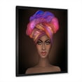 thumbnail image 2 of Designart 'African American Woman Portrait with Turban VI' Modern Framed Art Print, 2 of 4