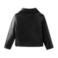 thumbnail image 4 of zbxnLI Kids Toddler Boys Girls Leather Jacket Lapel Motorcycle Jackets Fashion Biker Outerwear Coat, 4 of 5