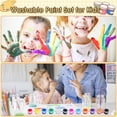 thumbnail image 2 of 12PCS Mini Paint Set,Kids Paint Bulk Set,Washable Acrylic Paint Strips Set for Kids & Adults,24 Filled Paint Strips in 12 Colors,24 Brushes 12 Mixing Palettes Perfect for Home Classroom Party Favors, 2 of 6