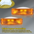 thumbnail image 4 of Kojem 2PCS Turn Signal Light for 1992-1995 Toyota Pick-Up Truck Replacement for TO2520105 TO2521107 Drive & Passenger Side Yellow Lens 2 Wheel Drive Models Only, 4 of 10
