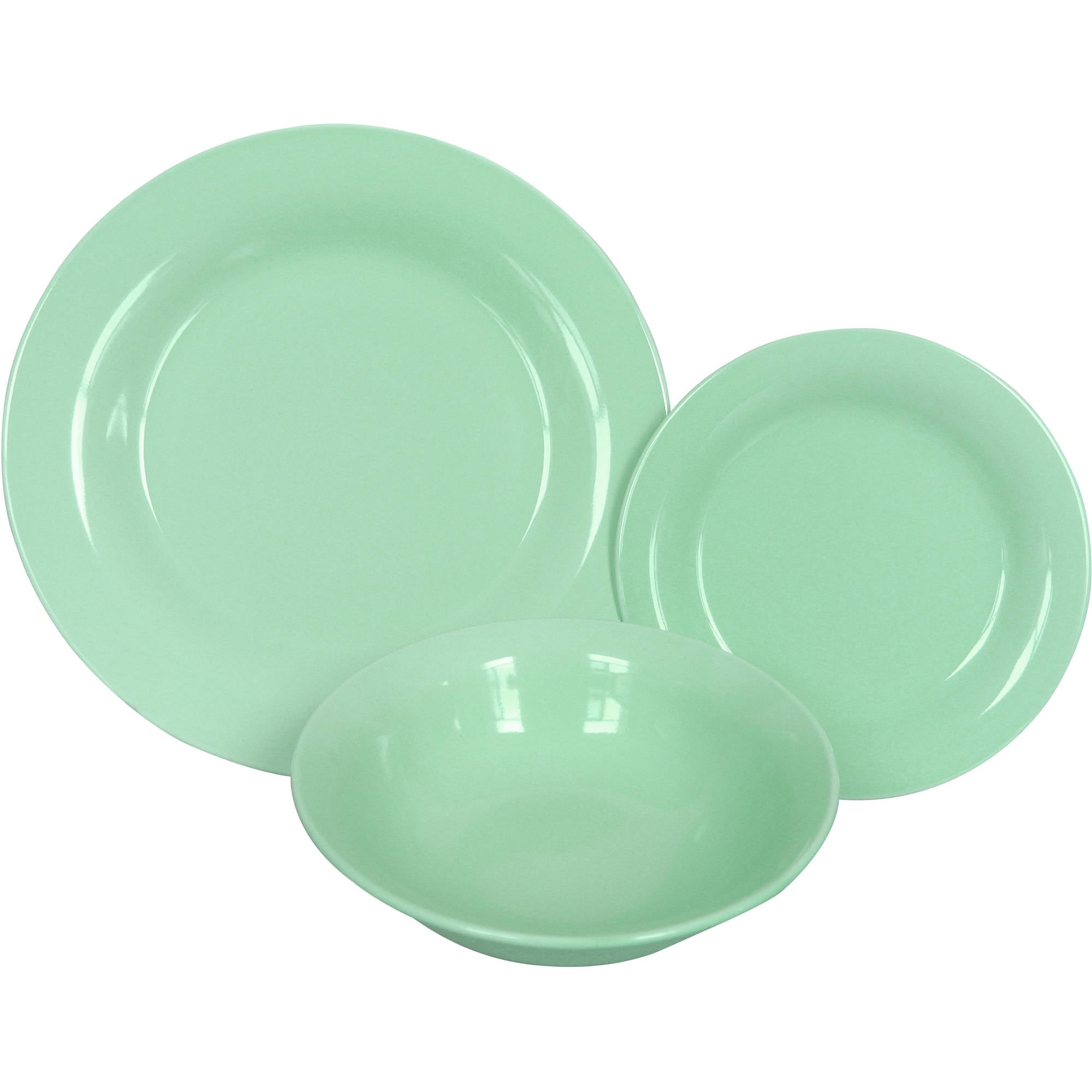 Mainstays College Starter 12Piece Stoneware Dinnerware Set, Exclusive