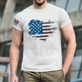 thumbnail image 5 of IYYVV Men's Graphic T-Shirts USA Flag Cotton Short Sleeve American Patriotic Shirt Crewneck Casual Regular Tee 4th of July Shirts White 3XL, 5 of 7