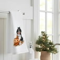 thumbnail image 3 of 2PCS Halloween Ghost Kitchen Towels, Cute Ghost Halloween Dish Tea Towels for Kitchen, Dark Academia Decor Hand Towel for Bathroom Washroom, 16x24 Inch, 3 of 7