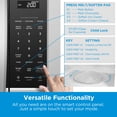 thumbnail image 4 of Midea MOR17BSA-SS 1.7 pies cúbicos. Horno Microondas Sobre La Cocina con Panel Táctil Inteligente, Menú de Cocción Automática, 1000 W, Ventilación 300 CFM, en Acero Inoxidable, 4 of 5