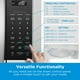 thumbnail image 4 of Midea MOR17BSA-SS 1.7 pies cúbicos. Horno Microondas Sobre La Cocina con Panel Táctil Inteligente, Menú de Cocción Automática, 1000 W, Ventilación 300 CFM, en Acero Inoxidable, 4 of 5