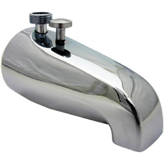 LASCO 08-2001 1/2-Inch Iron Pipe Outlet for Personal Shower Bathtub Spout with Diverter Style, Chrome Plated