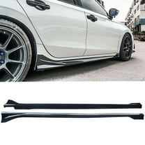 NINTE Side Skirts Panel Extension for 2022-2023 Honda Civic Sedan Hatchback Gloss Black 2PCS