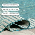thumbnail image 4 of nuLOOM Asha Simple Striped Indoor/Outdoor Area Rug, 4' x 6', Asha Teal, 4 of 8