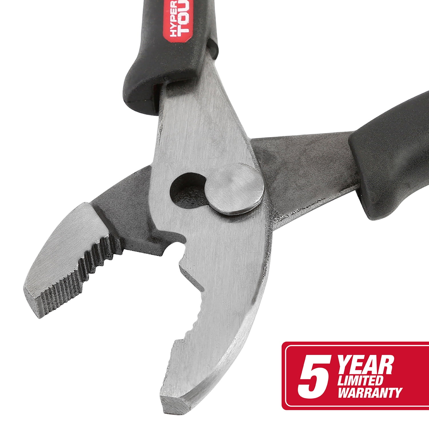 Hyper Tough 6-inch Slip Joint Pliers with Ergonomic Soft Grip Handles