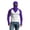 Purple, variant on 3PC Cooling Shawl Arm Sleeves UV Protection Face Mask Skull Cap for Men Women Breathable Neck Gaiter Arm Sleeves for Outdoor Sports Army Green Free Size