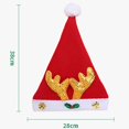 thumbnail image 1 of Sombrero rojo de Feliz Navidad, gorro de lentejuelas de Año Nuevo, muñeco de nieve, alce, Papá Noel, bordado, sombreros para adultos, fiesta familiar, regalo de Navidad, decoración, 1 of 4