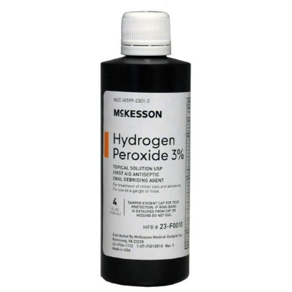 Mckesson 23-F0010 Hydrogen Peroxide 3% 4 oz Bottle (Each)