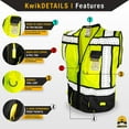 thumbnail image 4 of KwikSafety (Charlotte, NC) SHERIFF & SPECIALIST Safety Vest Multi-Use Pockets & Fishbone Tape ANSI Tested OSHA Large Black 2 Pack (Save 5%), 4 of 6
