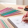 thumbnail image 2 of Pen+Gear Unsharpened Wooden Pencils, Mixed Patterns, #2 HB, Assorted Colors, 12 Count, 2 of 9