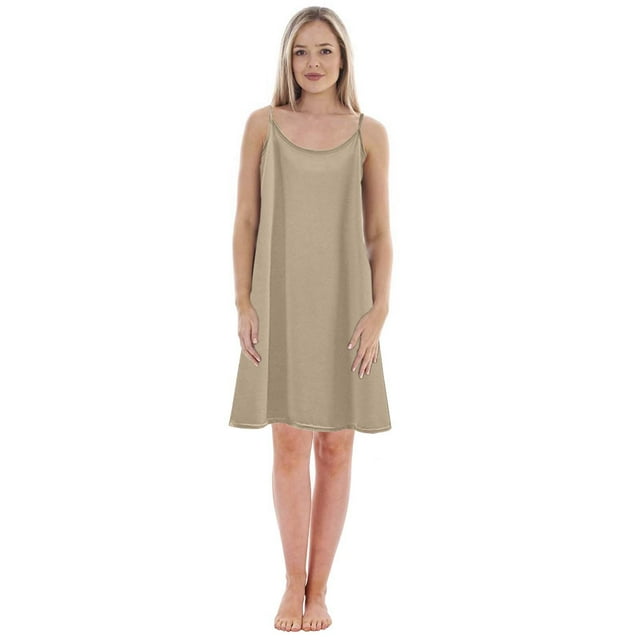 VBARHMQRT Pyjamas Juniors pour Adolescentes Femmes Couleur Unie avec Base Jupon Grande Taille Robe de Nuit Ample (Courte)