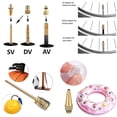 thumbnail image 5 of Bomba De Bicicleta Adaptador De Válvula De Bicicleta 14 Piezas Accesorios De Bomba De Aire Para Enviar 10 Válvulas De Junta - Aespa. Afortunado Sencillez, 5 of 5