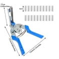 thumbnail image 3 of Motor Genic Hog Ring Plier & 600xM Clips Jaws Tool Staples Chicken Mesh Wire Cage, 3 of 15