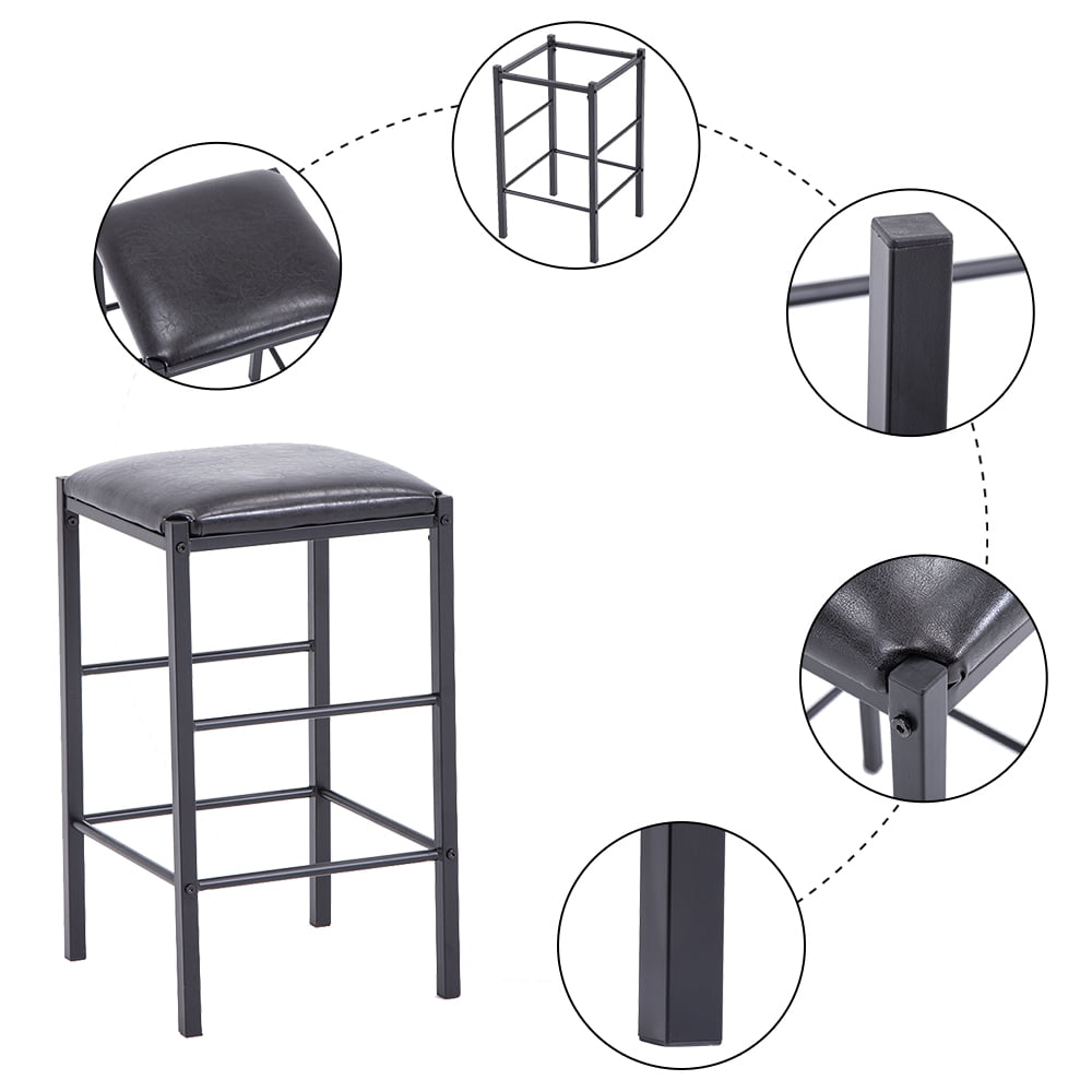 Lowestbest Marble Face High Dining Table and Chair, Cushion Black 3 Piece Set 1 Table 2 Chairs Lowestbest Marble Face High Dining Table and Chair, Cushion Black 3 Piece Set 1 Table 2 Chairs