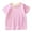 Pink, variant on Baby Boy's Striped T Shirt Short Sleeved Round Neck T-Shirt Cotton Versatile Undershirt