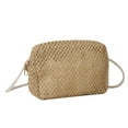 thumbnail image 2 of fenteer Women Crossbody Bag Bohemian Woven Handbag Zipper Closure Elegant Beach Shoulder Khaki, 2 of 8