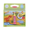 thumbnail image 1 of Water Coloring Book Water Coloring Drawing Book With Pen Kids Painting Educational Toy GiftDinosaur, 1 of 8