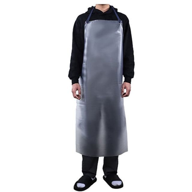 Bgsha Waterproof Oilproof Transparent PVC Apron Kitchen Baking Cooking Housework Clean