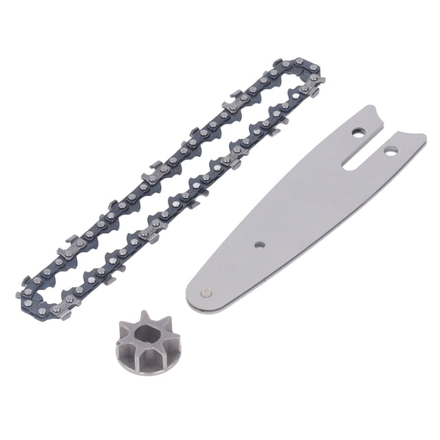 GUÍA DE MOTOSIERRAS DE 129 MM CADENA DE LÓBRA DE ACERO DE ACERO DE 4 PULGADAS MINI SIERRA DE PODA ELECTRICA DE MANO DE 4 PULGADAS