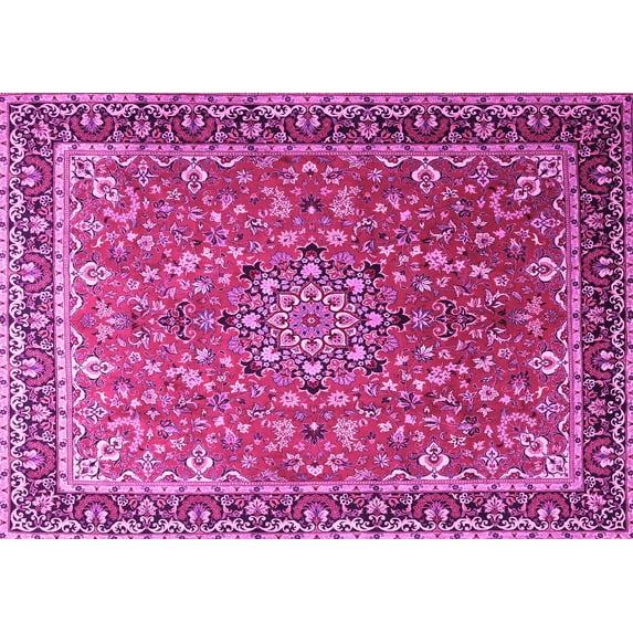 Ahgly Company Indoor Rectangle Persian Pink Traditional Area Rugs, 3' x 5'