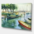 thumbnail image 3 of Designart Boats In Green Spring Canvas Wall Art, 3 of 4