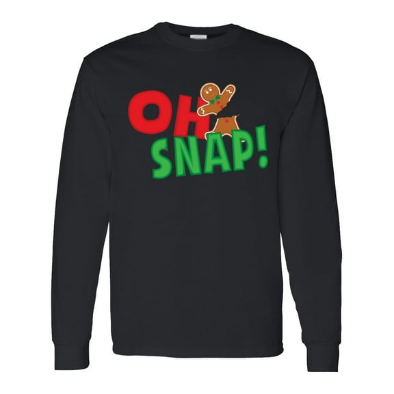 Inktastic Oh Snap Broken Gingerbread Long Sleeve T-Shirt