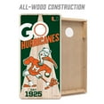 thumbnail image 5 of YouTheFan NCAA Miami Hurricanes 2' x 4' Cornhole Game, 5 of 6