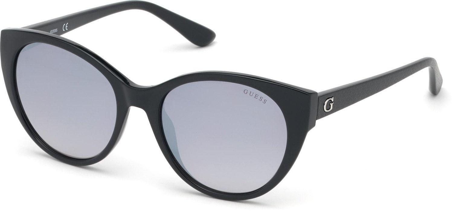 Guess Women's Mirrored Gu7594 GU759401C54 Black Cat Eye Sunglasses