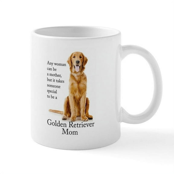 CafePress - Golden Mom Mugs - 11 oz Ceramic Mug - Novelty Coffee Tea Cup