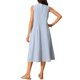 thumbnail image 3 of Vestidos sin mangas de cuadros para mujer Inspire Chic, vestido midi de gingham con ajuste holgado y bolsillos, atuendos de verano, S azul claro, 3 of 6