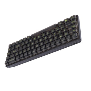 60% Clavier mécanique, USB 68 Clés RGB Clavier Effacer les capuchons pour PC portable