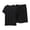 Black, variant on BaoFuBaoMei Pajamas for Men 2 Piece Set Big and Tall Crew Neck Lounge Sets Short Sleeve Top and Shorts Sleepwear Sets Comfy Soft Loungewear with Pockets