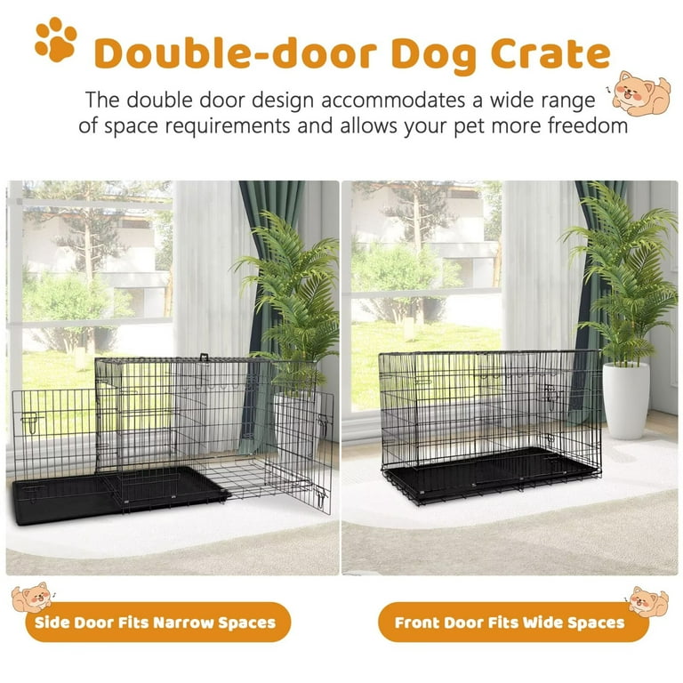 Door Folding Crate Top Paw 48 Double Door Top Paw® Double Door