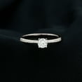 thumbnail image 3 of Rosec Jewels 4 MM Natural Diamond Promise Ring for Women, 10K White Gold, US 8.00, 3 of 9