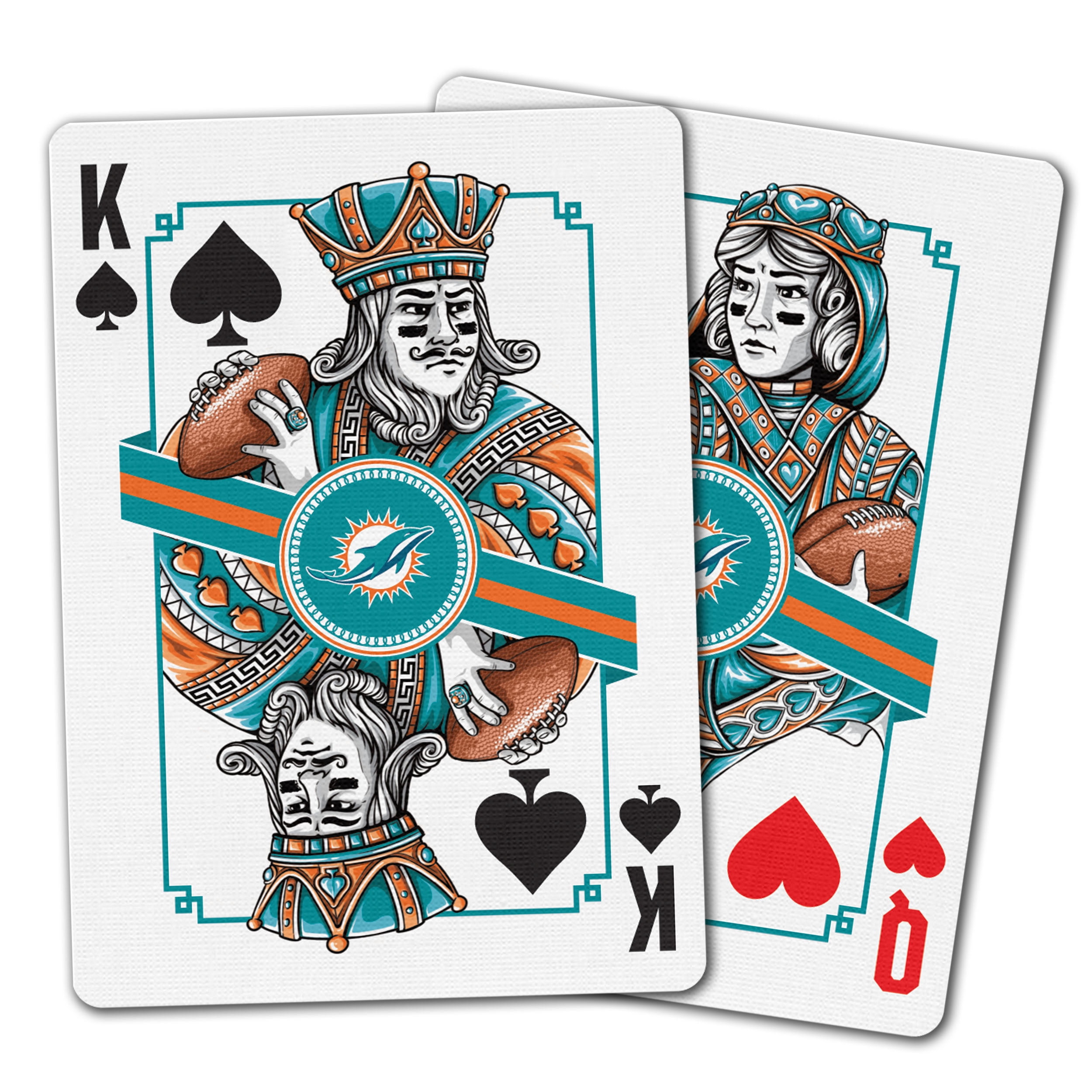YouTheFan NFL Miami Dolphins Classic Series Playing Cards
