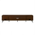 thumbnail image 4 of 80" Mid-Century MCM Simple Wood TV Stand - Dark Walnut, 4 of 5