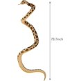 thumbnail image 2 of Serpiente gigante de peluche, juguetes de peluche, simulación de serpiente, juguetes suaves, serpiente falsa, accesorios de truco, marrón, 2 metros, 2 of 7