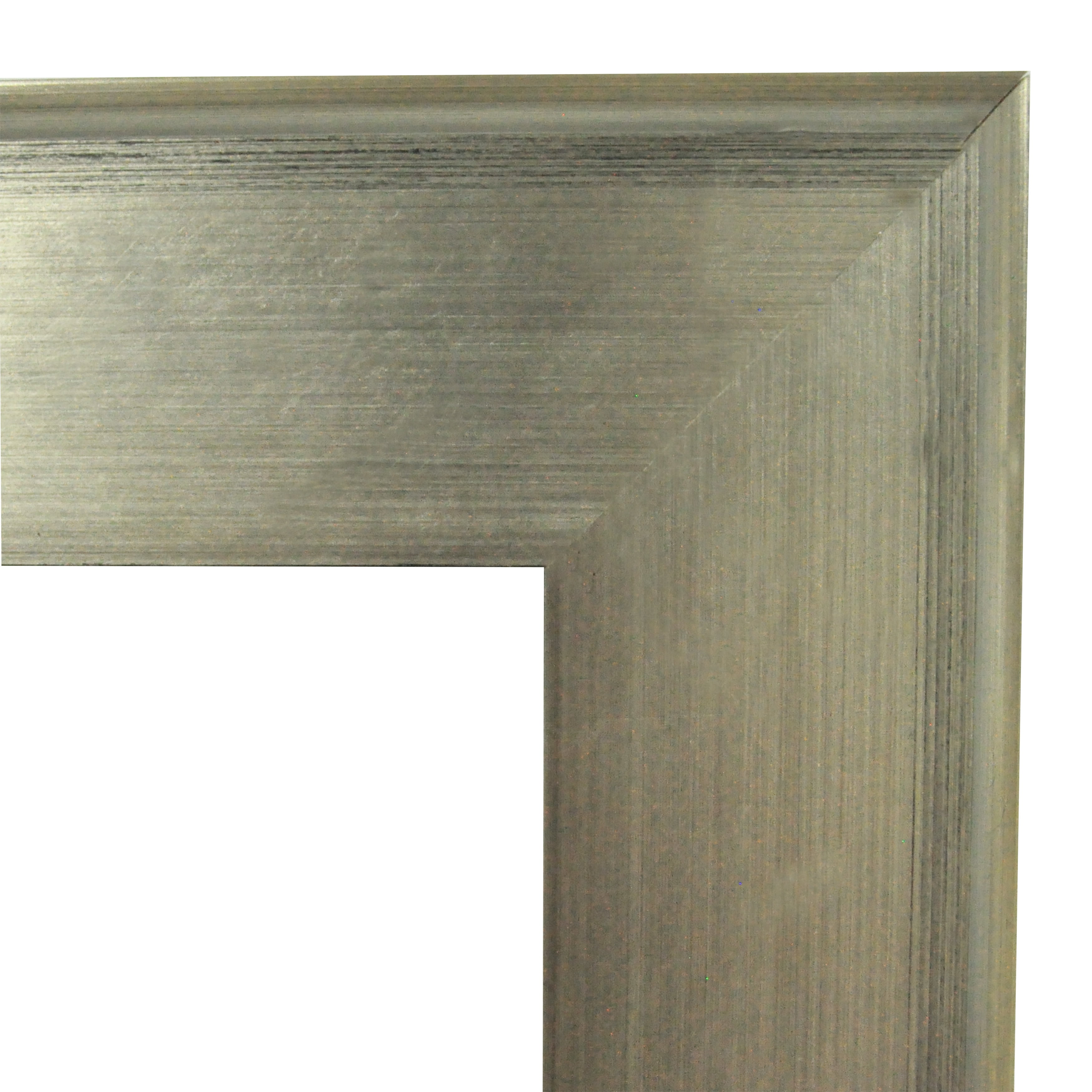 Rayne Brushed Silver Square Wall Mirror