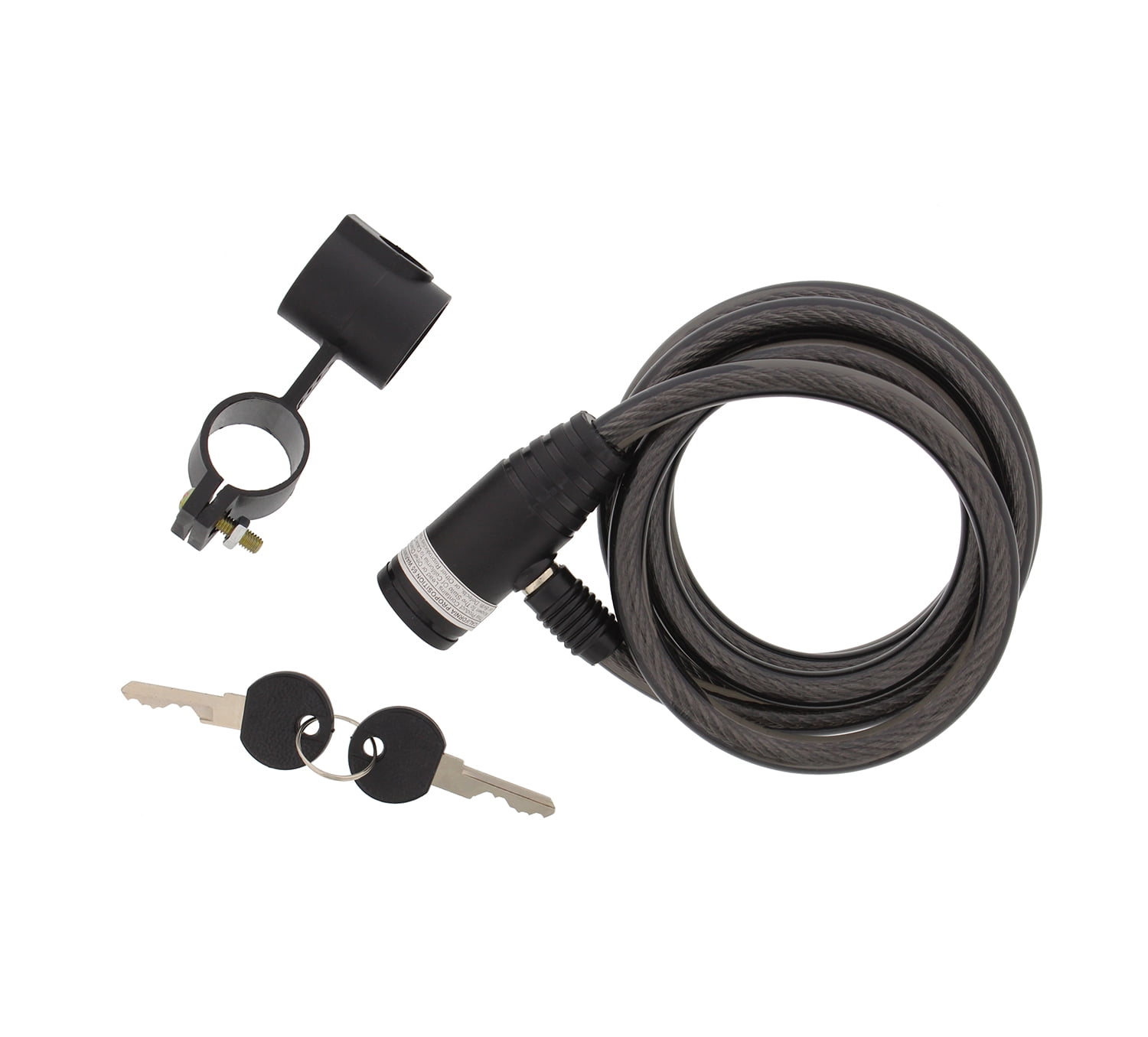 Bike Cable Lock & Key Black 72” Inch Steel Cord for Men Women Kids Tire Wheel