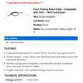 thumbnail image 2 of Front Parking Brake Cable - Compatible with 1961 - 1965 Ford Falcon 1962 1963 1964, 2 of 2