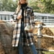 thumbnail image 4 of Abrigo de Mujer,Abrigo de Mujer Chaqueta con Estampado de Cuadros de Mujer Abrigo con Estampado de Cuadros de Mujer Durabilidad Mejorada, 4 of 7